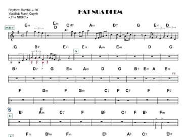 Hát Nữa Đi Em sheet nhạc đệm