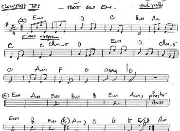 Hát Ru Em sheet nhạc đệm