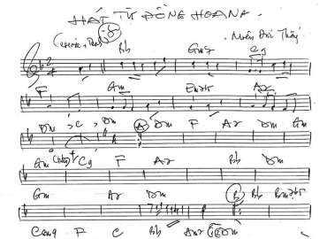 Hát Từ Đồng Hoang sheet nhạc đệm