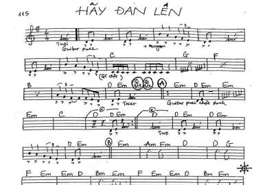 Hãy Đàn Lên sheet nhạc đệm