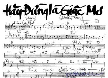 Hãy Đừng Là Giấc Mơ sheet nhạc đệm