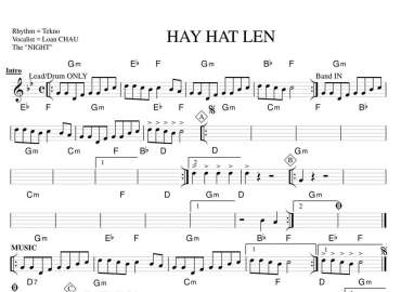 Hãy Hát Lên 2 sheet nhạc đệm