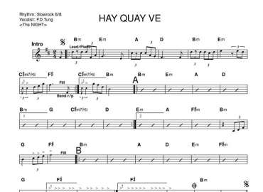  Hãy Quay Về sheet nhạc đệm