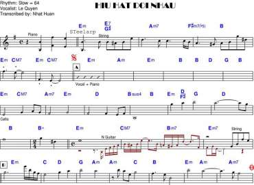 Hiu Hắt Đời Nhau 2 sheet nhạc đệm