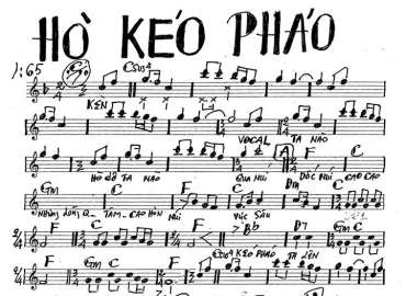 Hò Kéo Pháo sheet nhạc đệm