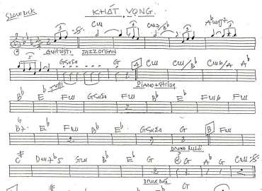 Khát Vọng sheet nhạc đệm
