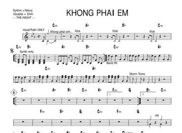 Không Phải Em sheet nhạc đệm
