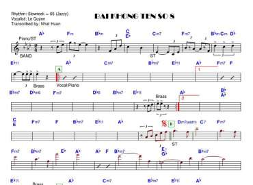 Bài Không Tên Số 8 sheet nhạc đệm