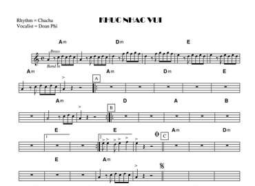 Khúc Nhạc Vui sheet nhạc đệm