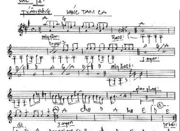 Khúc Tam Ca sheet nhạc đệm