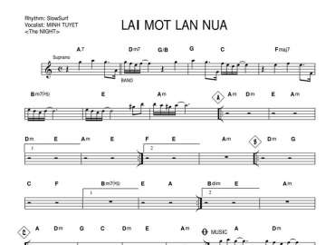 Lại Một Lần Nữa sheet nhạc đệm