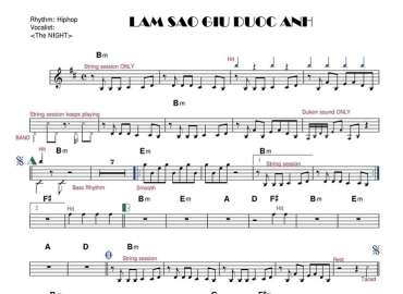 Làm Sao Giữ Được Anh sheet nhạc đệm