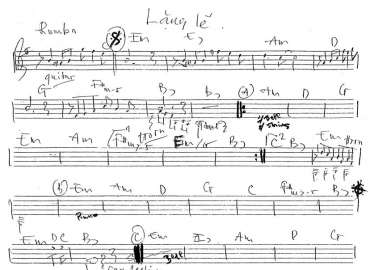 Lặng Lẽ sheet nhạc đệm