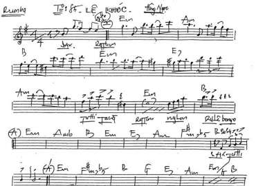 Lệ Khóc sheet nhạc đệm