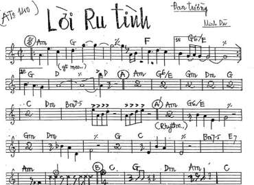 Lời Ru Tình sheet nhạc đệm