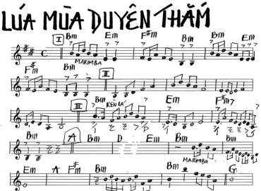 Lúa Mùa Duyên Thắm sheet nhạc đệm