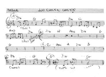 Lý Chuồn Chuồn sheet nhạc đệm