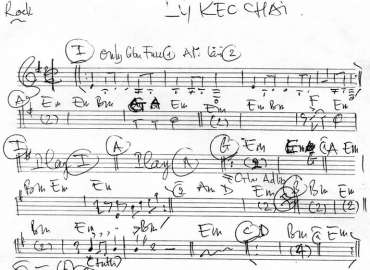 Lý Kéo Chày sheet nhạc đệm