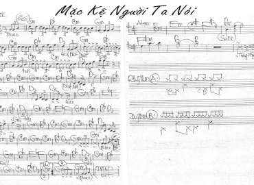 Mặc Kệ Người Ta Nói sheet nhạc đệm