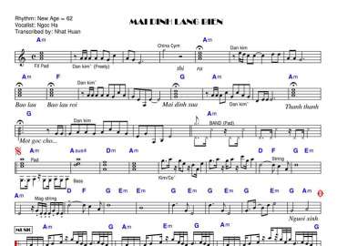 Mái Đình Làng Biển sheet nhạc đệm