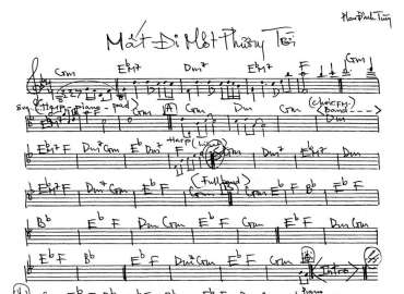 Mất Đi Một Phương Trời sheet nhạc đệm