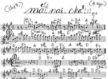 Mắt Nai Cha Cha Cha sheet nhạc đệm