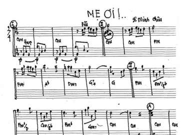 Mẹ Ơi sheet nhạc đệm