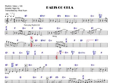 Paris Có Gì Lạ Không Em sheet nhạc đệm