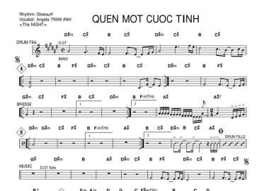 Quên Một Cuộc Tình sheet nhạc đệm