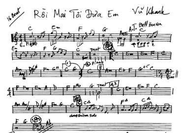 Rồi Mai Tôi Đưa Em 2 sheet nhạc đệm
