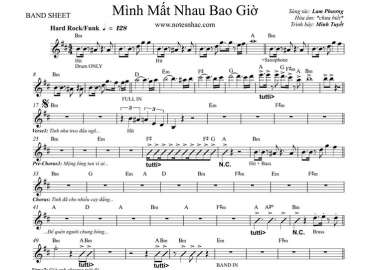 Mình Mất Nhau Bao Giờ sheet nhạc đệm.