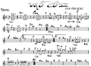 Mồ Côi sheet nhạc đệm