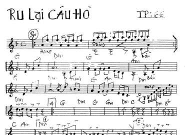 Ru Lại Câu Hò sheet nhạc đệm