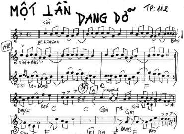 Một Lần Dang Dỡ sheet nhạc đệm