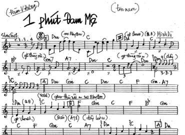 Một Phút Đam Mê sheet nhạc đệm