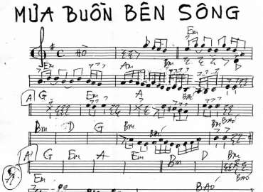 Mưa Buồn Bên Sông sheet nhạc đệm