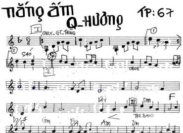 Nắng Ấm Quê Hương sheet nhạc đệm