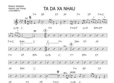 Ta Đã Xa Nhau sheet nhạc đệm