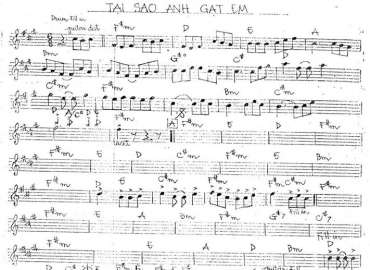 Tại Sao Anh Gạt Em sheet nhạc đệm