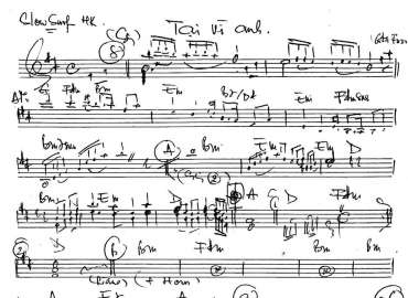 Tại Vì Anh sheet nhạc đệm