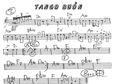 Tango Buồn sheet nhạc đệm
