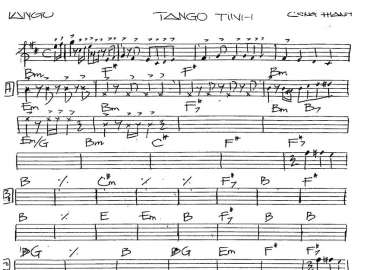 Tango Tình sheet nhạc đệm