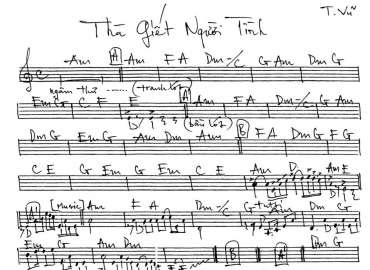 Thà Giết Người Tình sheet nhạc đệm