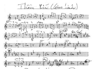 Thầm Kín sheet nhạc đệm