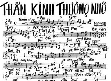 Thần Kinh Thương Nhớ sheet nhạc đệm