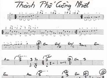 Thành Phố Cuồng Nhiệt sheet nhạc đệm