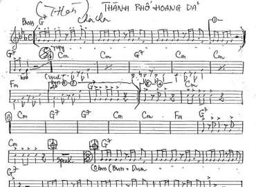 Thành Phố Hoang Đã sheet nhạc đệm