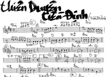 Thiên Duyên Tiền Định sheet nhạc đệm