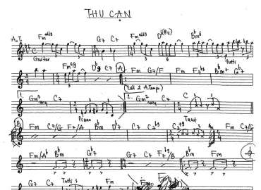 Thu Cạn sheet nhạc đệm