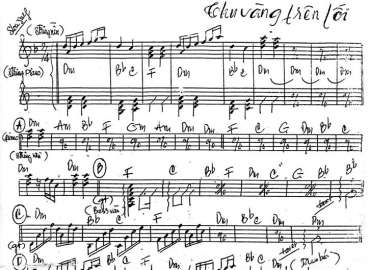 Thu Vang Lên Lời sheet nhạc đệm